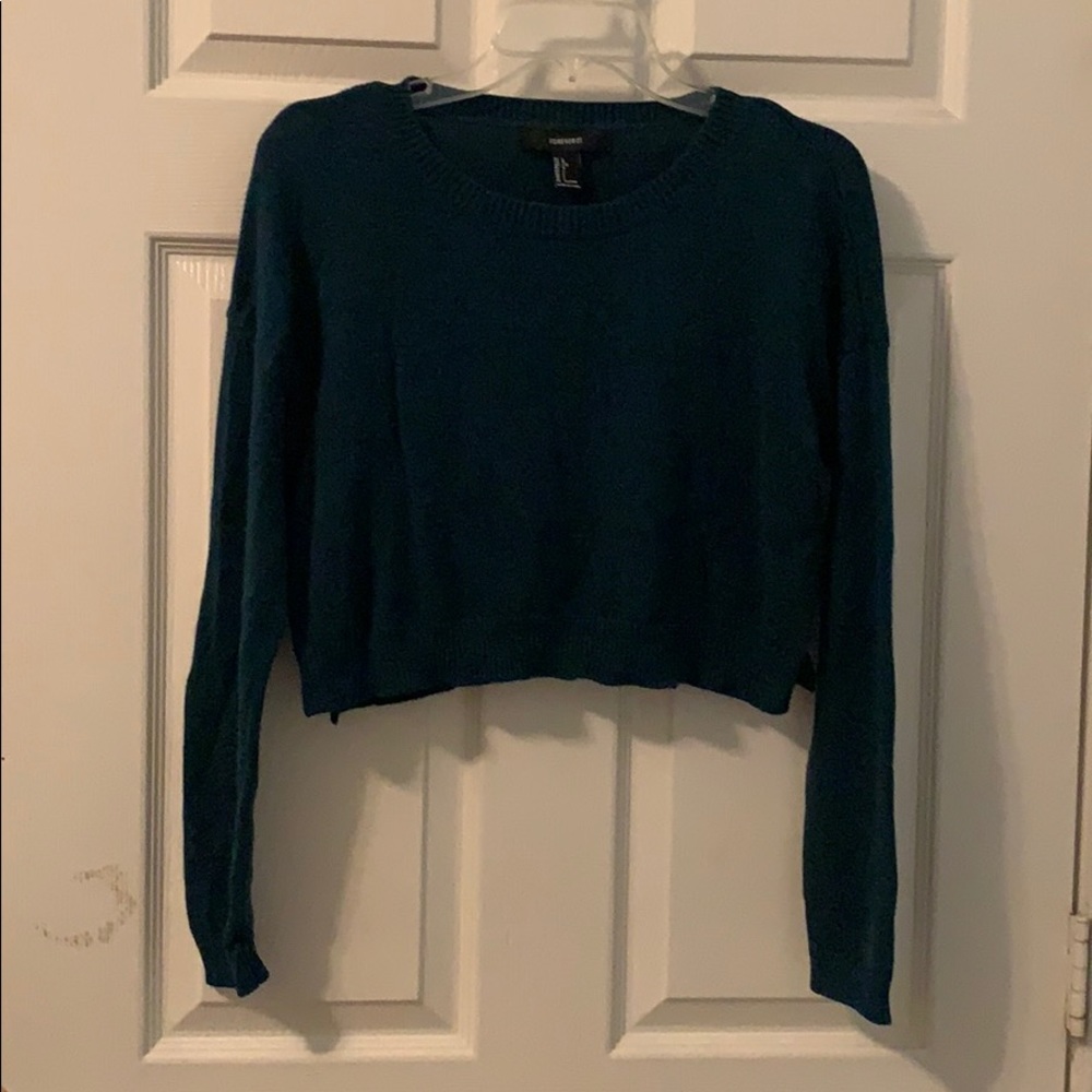 🌟SALE🌟 Forever 21 Dark Blue Cropped Sweater